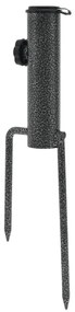 Suportes de guarda-sol c/ espigões 2 pcs 9x35cm aço galvanizado