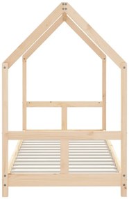 Estrutura de cama infantil 80x200 cm madeira de pinho maciça