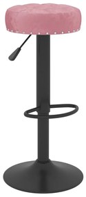 Bancos de bar 2 pcs veludo rosa