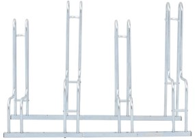 Suporte independente para 4 bicicletas aço galvanizado