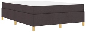 Cama Box Outros Marrom Escuro e Branco 140 x 200 cm tecido