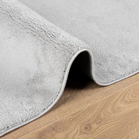 Tapete de pelo curto OVIEDO 160x230 cm cinzento