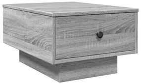 Mesa de centro 60x45x31 cm derivados de madeira cinzento sonoma