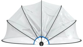 Cúpula de piscina redonda 467x234 cm PVC