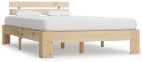 283163 vidaXL Estrutura de cama 140x200 cm pinho maciço