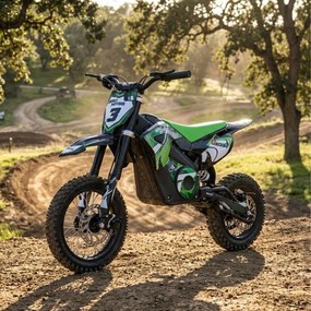 Motocross elétrica para crianças Motors Gazelle 1000 W Verde