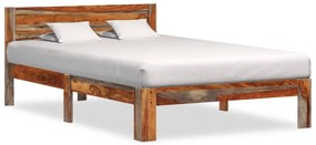 vidaXL Estrutura de cama sem colchão 120x200 cm madeira maciça