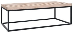 vidaXL Mesa de centro 110x60x37 cm madeira maciça
