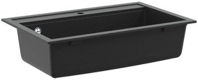 vidaXL Pia Preto 795 x 505 mm Granito