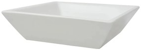 Lavatório quadrado branco cerâmica 41,5x41,5x12 cm