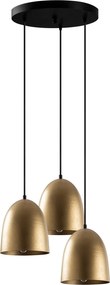 Candeeiro de Teto Tattoo – Dourado – 44 x 44 cm