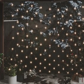 vidaXL Rede luzes de natal 4x4 m 544 luzes LED int/ext branco quente