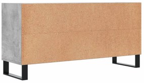 Móvel de TV 103,5x30x50 cm derivados madeira cinzento cimento