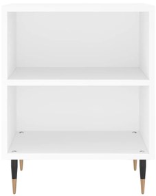 Mesas de cabeceira 2pcs 40x30x50 cm derivados de madeira branco