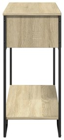 Mesa consola 100x35x74,5cm derivados de madeira carvalho sonoma