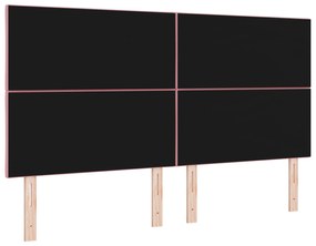 Cabeceira com Design de Blocos de Diamante em Rosa 180 cm de Veludo
