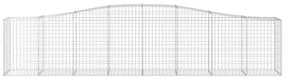 Cestos gabião arqueados 5 pcs 400x50x80/100cm ferro galvanizado