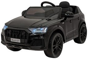 Carro elétrico para Crianças 12V Audi Q7 NEW LIFT Rodas de EVA, Assento de couro Preto