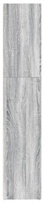 Estante 80x30x152 cm derivados de madeira cinzento sonoma