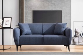 Sofá de 2 Lugares Belissimo – Azul – 160x67x95 cm