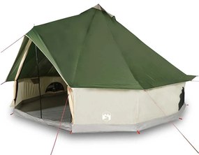 Tenda familiar tipi para 10 pessoas impermeável verde