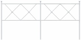 Cabeceira de cama 180 cm metal branco