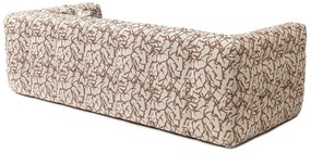 Sofá de 3 Lugares Cady – Castanho Claro – 235x100x72 cm