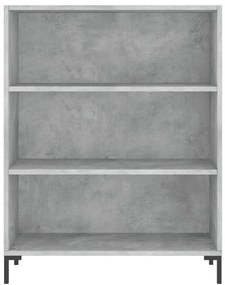 Estante 69,5x32,5x90 cm derivados de madeira cinzento cimento