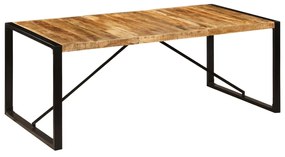 Mesa de jantar madeira de mangueira maciça 200x100x75 cm