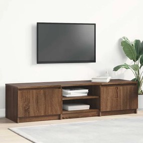 815359 vidaXL Móvel p/ TV 140x40x35,5 cm madeira processada carvalho castanho