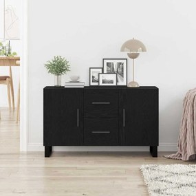 Sideboard vidaXL Preto Carvalho 100x36x60 cm Madeira de Engenharia