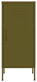 Armário de arrumação aço 42,5x35x101,5 cm verde-azeitona