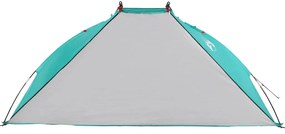 Tenda de praia 268x223x125 cm poliéster 185T verde-mar