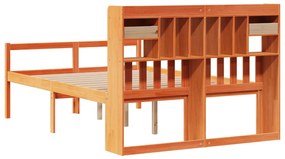 Cama com estante sem colchão 150x200 cm pinho maciço