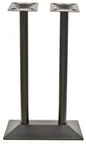 Pernas de Mesa Bar, Restaurante, Café, Esplanada Conjunto de 2 Bases de mesa SOHO, alta, retangular, preto, base de 70 x 40 cms, altura 110 cms