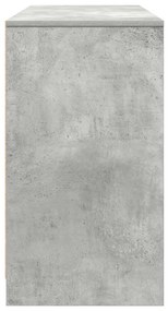 Secretária 120x42x76 cm derivados de madeira cinza cimento