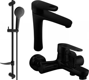 Mexen Kama DF05 conjunto de banho, preto - 72513DF05-70