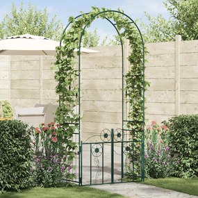 vidaXL Arco de Jardim com bloqueio Verde 102 x 50 x 218 cm