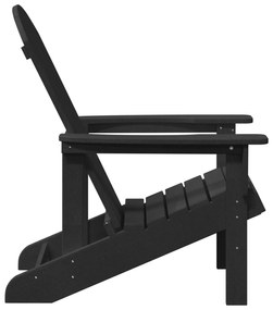 Cadeira Adirondack Preta 74x82x91 cm HDPE