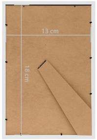 Molduras para mesa 5 pcs 13x18 cm MDF branco