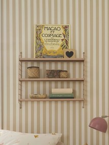 Prateleira de parede em arame metálico  rosa