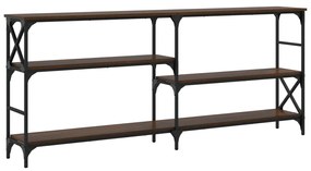 Mesa consola 180x29x76,5 cm derivados madeira carvalho castanho