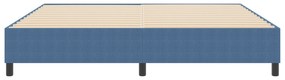 Cama Box com Molas VidaXL Azul 200x200 cm em Tecido Corduroy