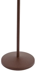 Candeeiro de Mesa Castanho Ferrugem Incl. LED Recarregável com Estação de Carregamento IP65 - Raika Moderno