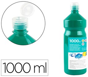 Guache Escolar 1000 Ml Verde Escuro
