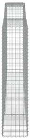 Cestos gabião arqueados 3pcs 400x50x200/220cm ferro galvanizado