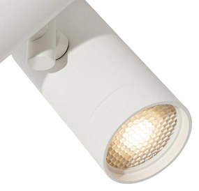 Sistema de iluminação de trilho moderno com 3 focos brancos monofásicos - Iconic Scopio Moderno