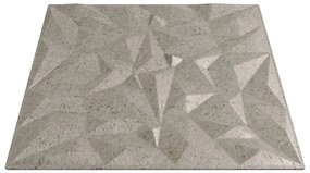Painéis de parede 48 pcs 50x50 cm 12m² XPS ametista betão
