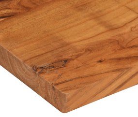 Tampo de mesa retangular 80x50x2,5 cm madeira de acácia maciça
