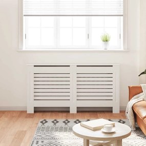 Cobertura de radiador 152x19x81,5 cm MDF branco